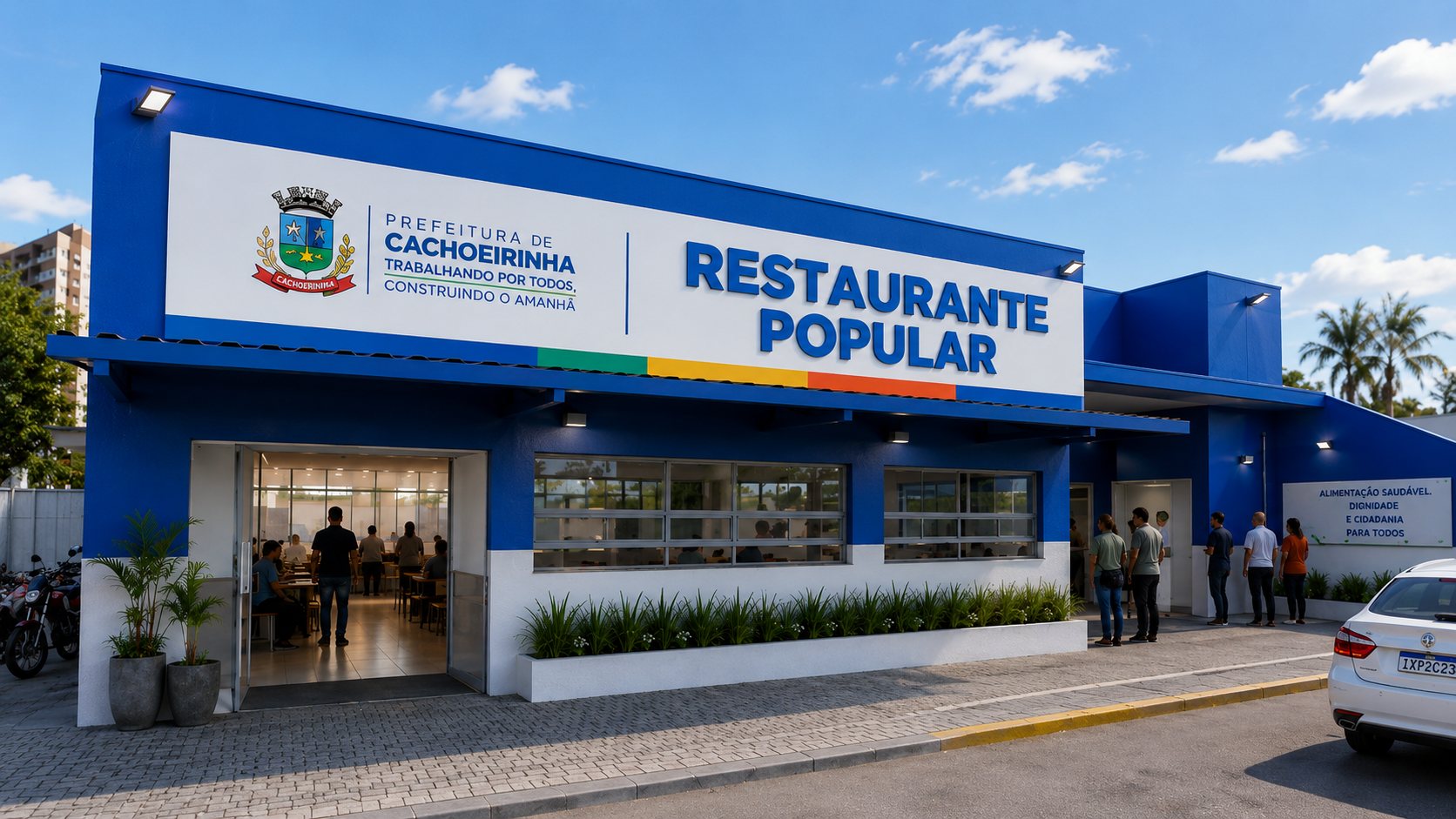 Fachada do Restaurante Popular de Cachoeirinha/RS